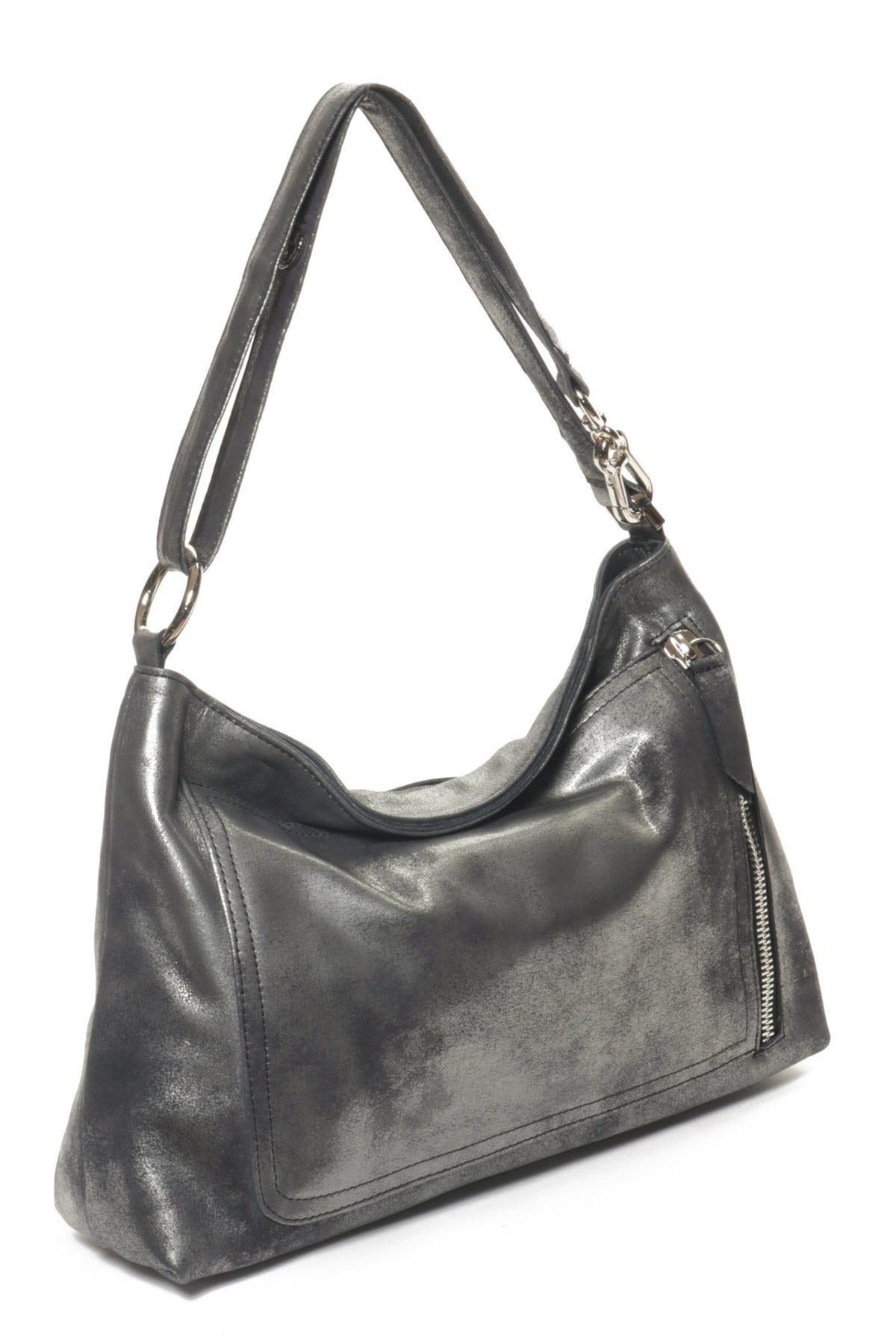 CHARLIE Black Silver - Carla Mancini Handbags