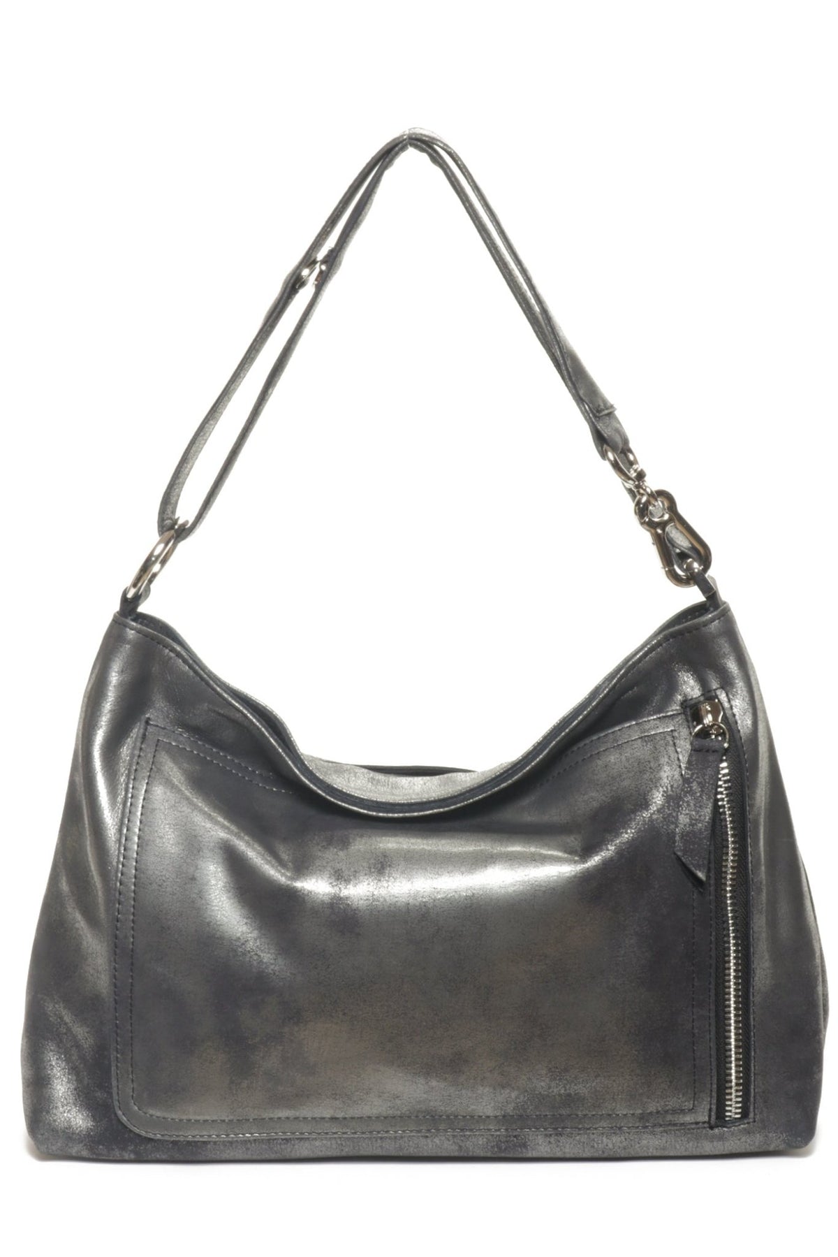 CHARLIE Black Silver - Carla Mancini Handbags