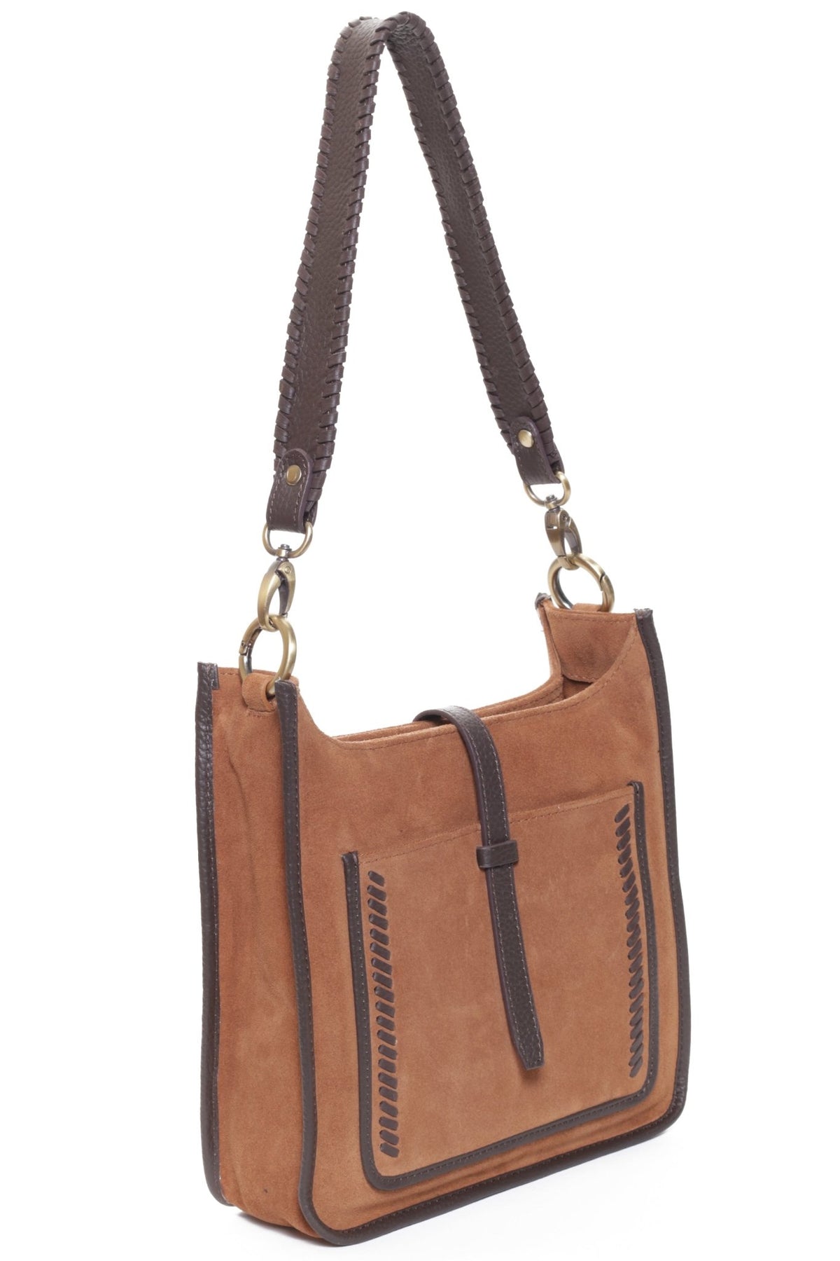 DORIAN Camel Suede - Carla Mancini Handbags