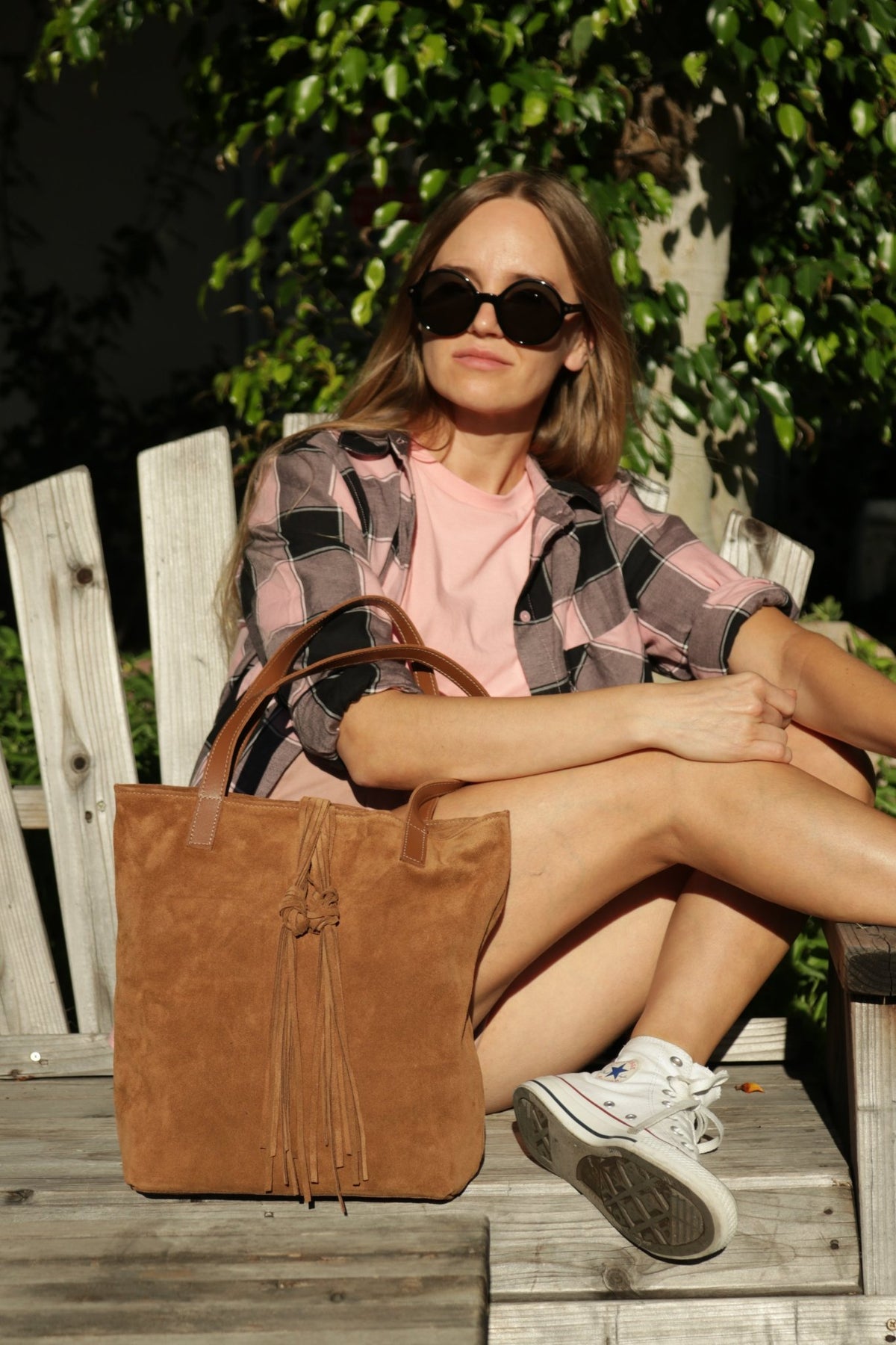 DUSTIN Grey Suede - Carla Mancini Handbags