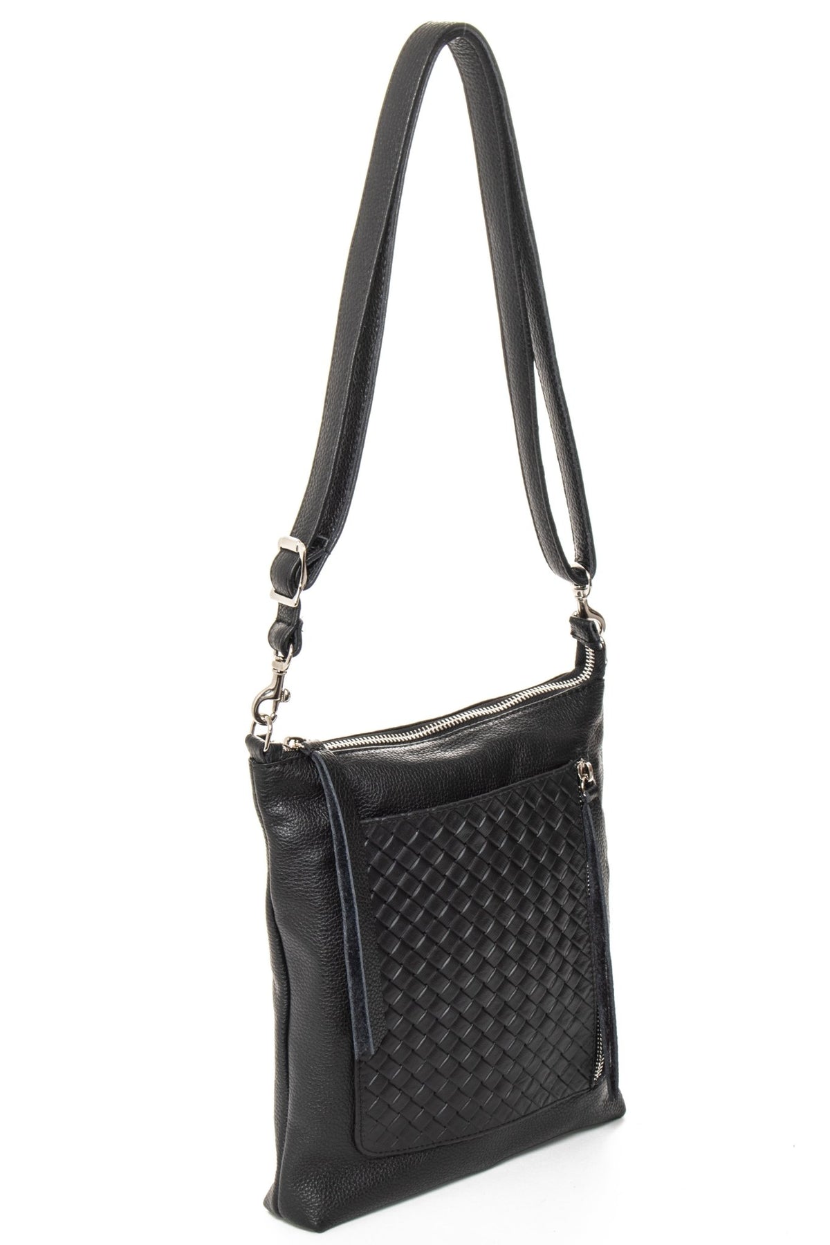 EMMA Black Woven - Carla Mancini Handbags