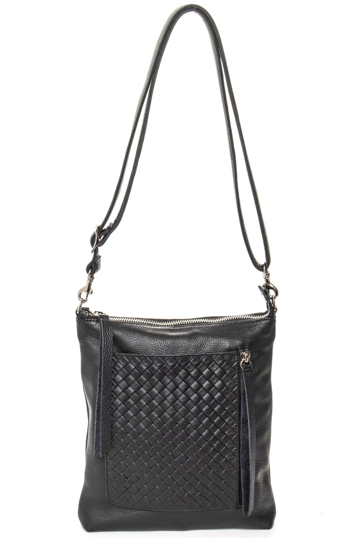 EMMA Black Woven - Carla Mancini Handbags