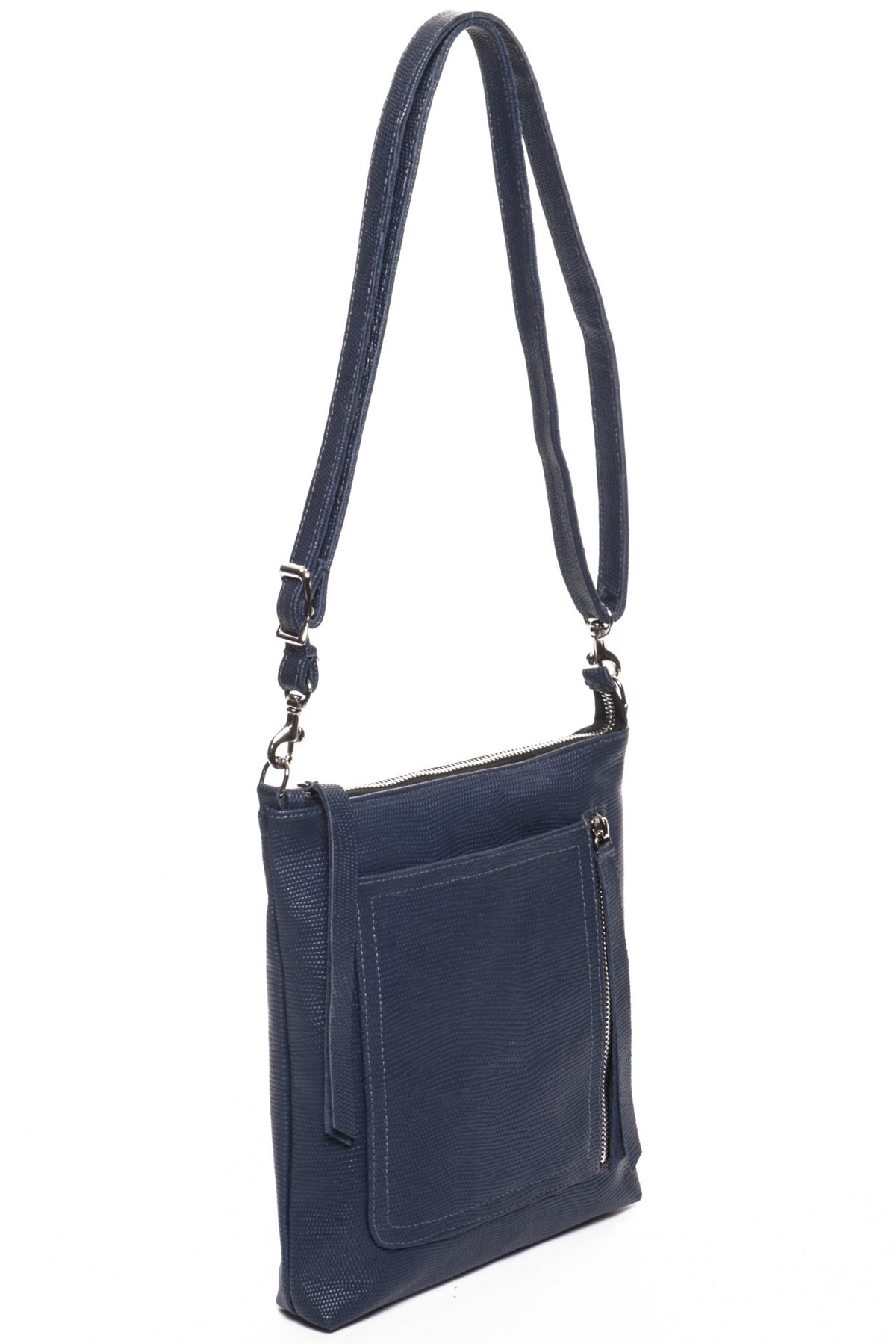 EMMA Navy Pitone - Carla Mancini Handbags