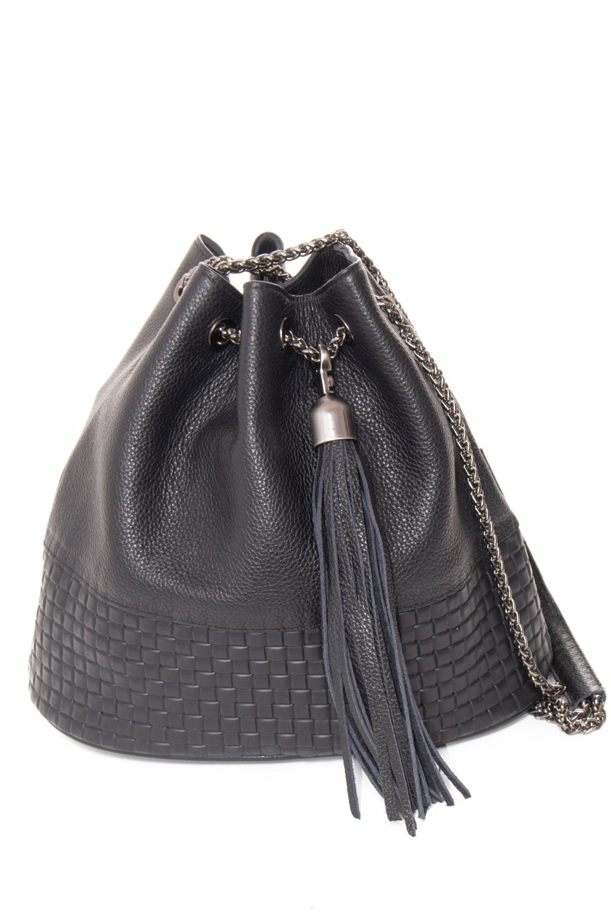 HARPER Black Woven - Carla Mancini Handbags