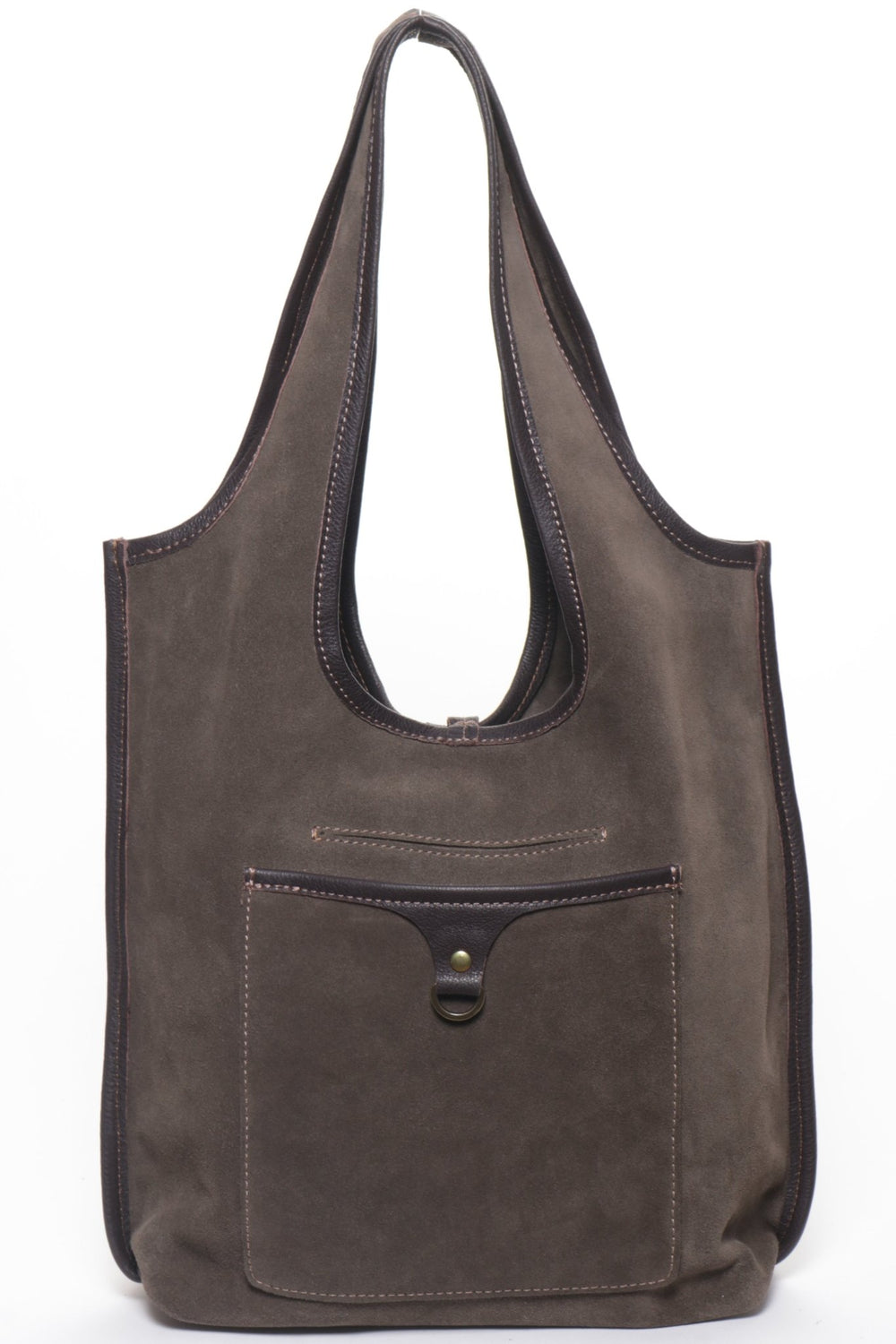 MONICA Olive Suede - Carla Mancini Handbags