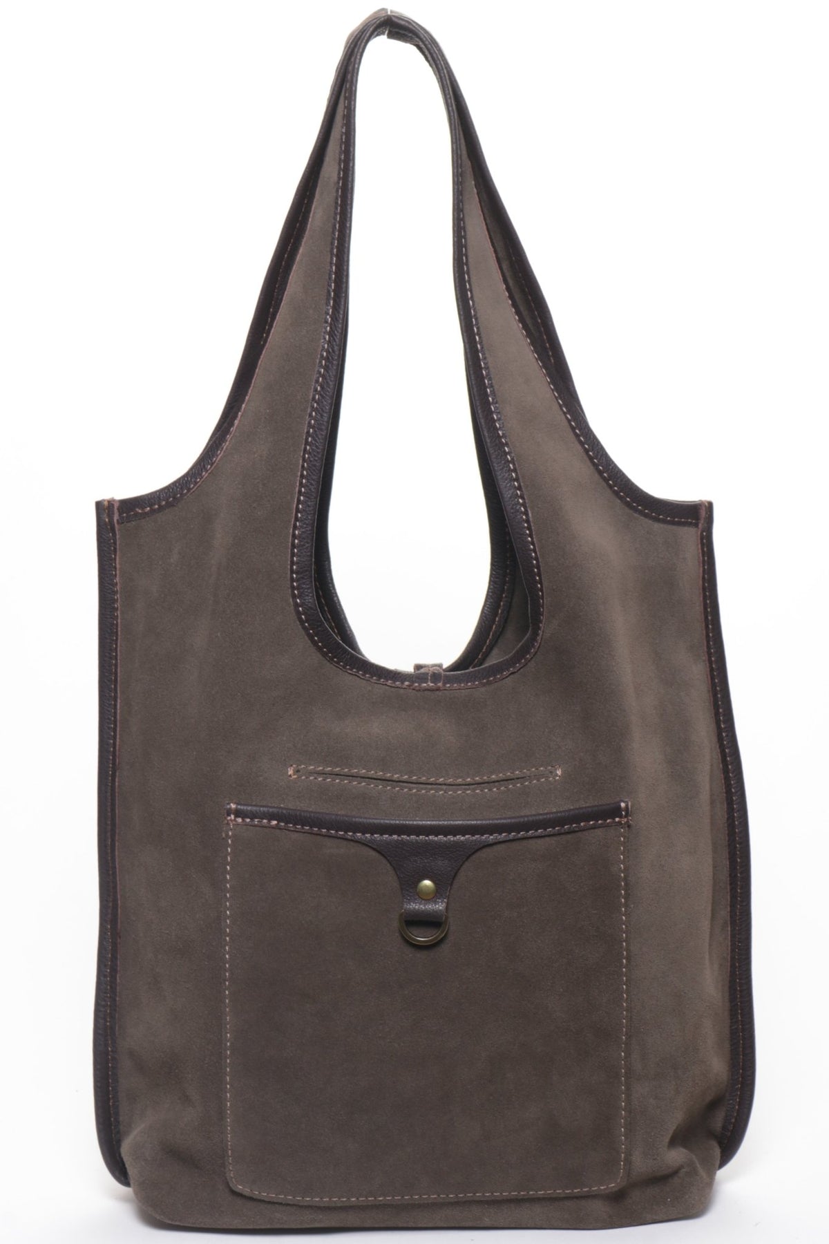 MONICA Olive Suede - Carla Mancini Handbags