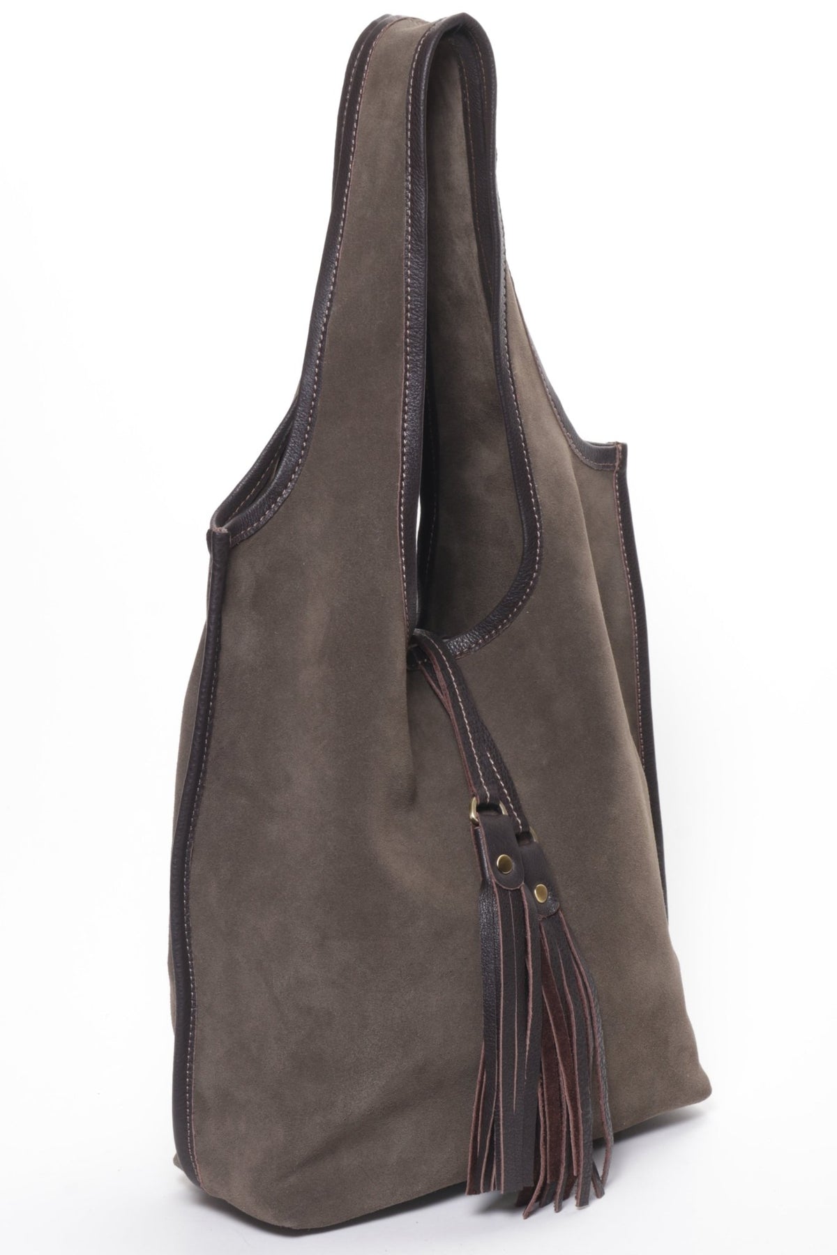 MONICA Olive Suede - Carla Mancini Handbags