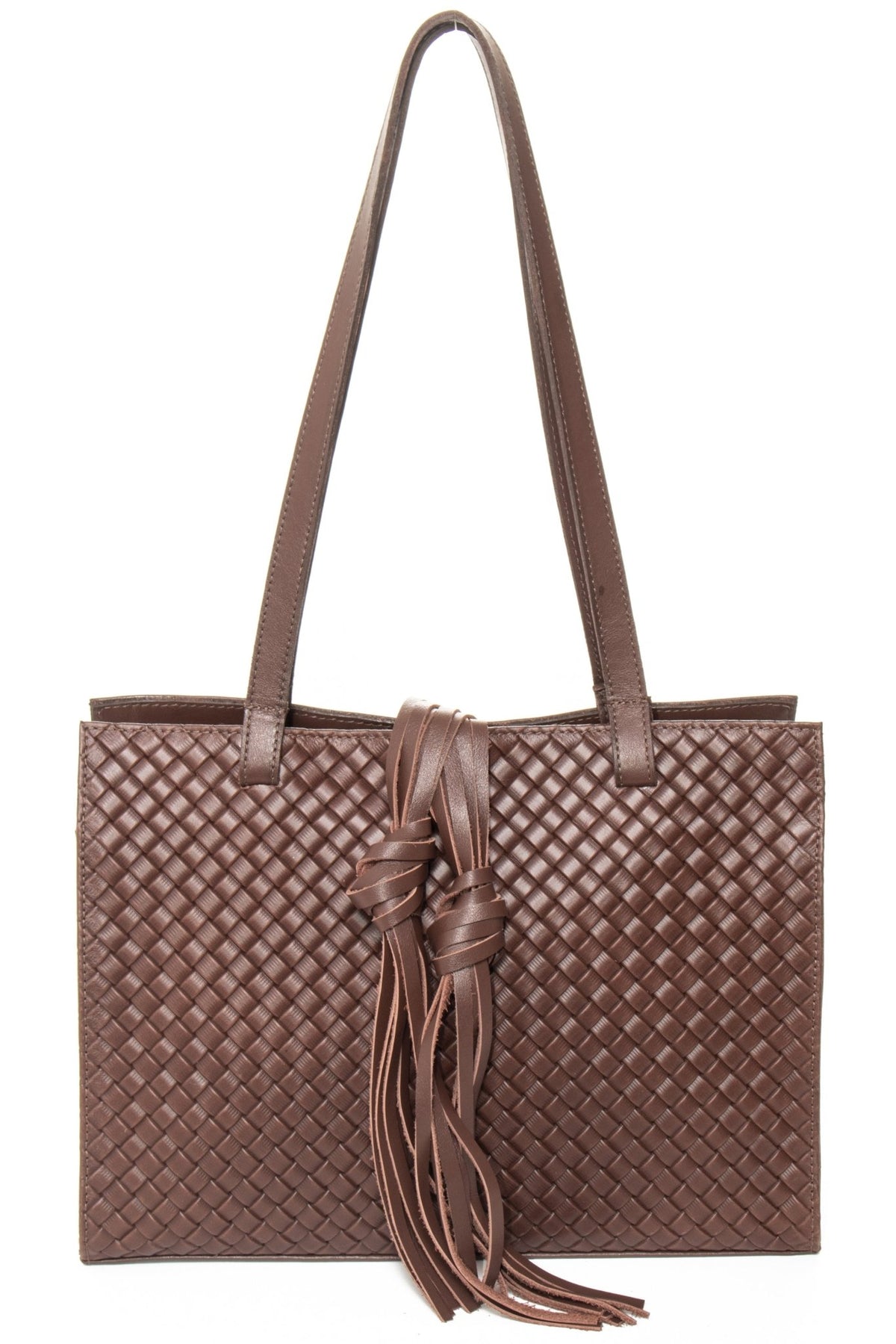 MONTEREY Brown Woven - Carla Mancini Handbags