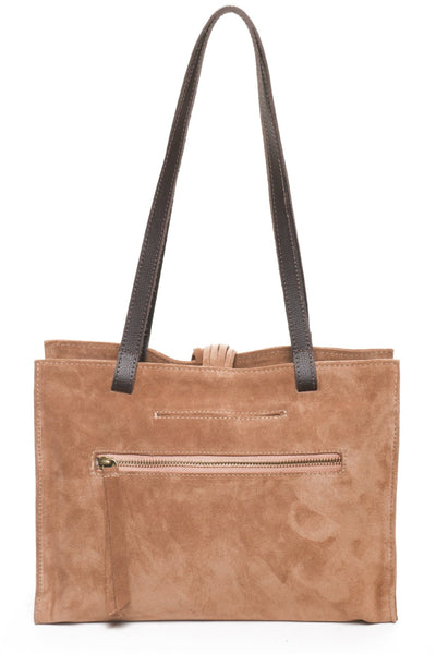 MONTEREY Camel Suede – Carla Mancini Handbags