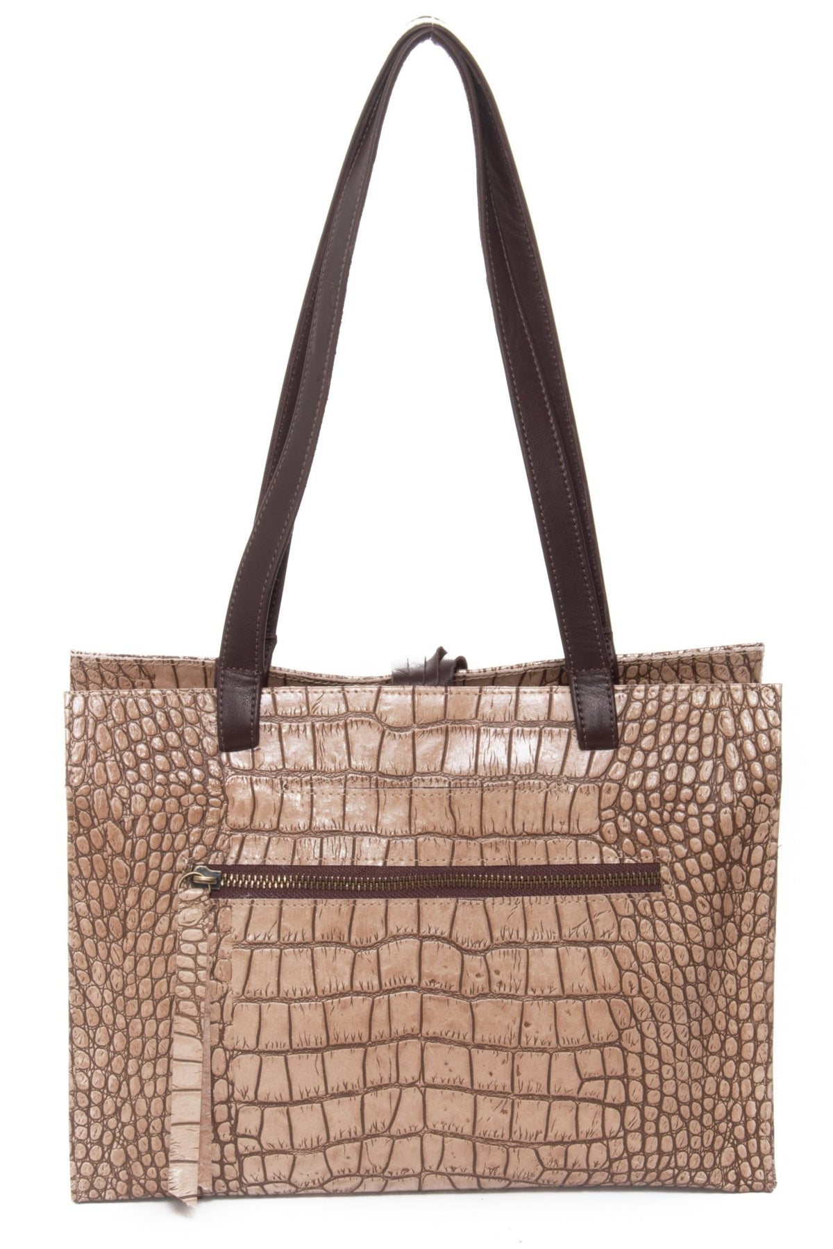 MONTEREY Latte Croco - Carla Mancini Handbags