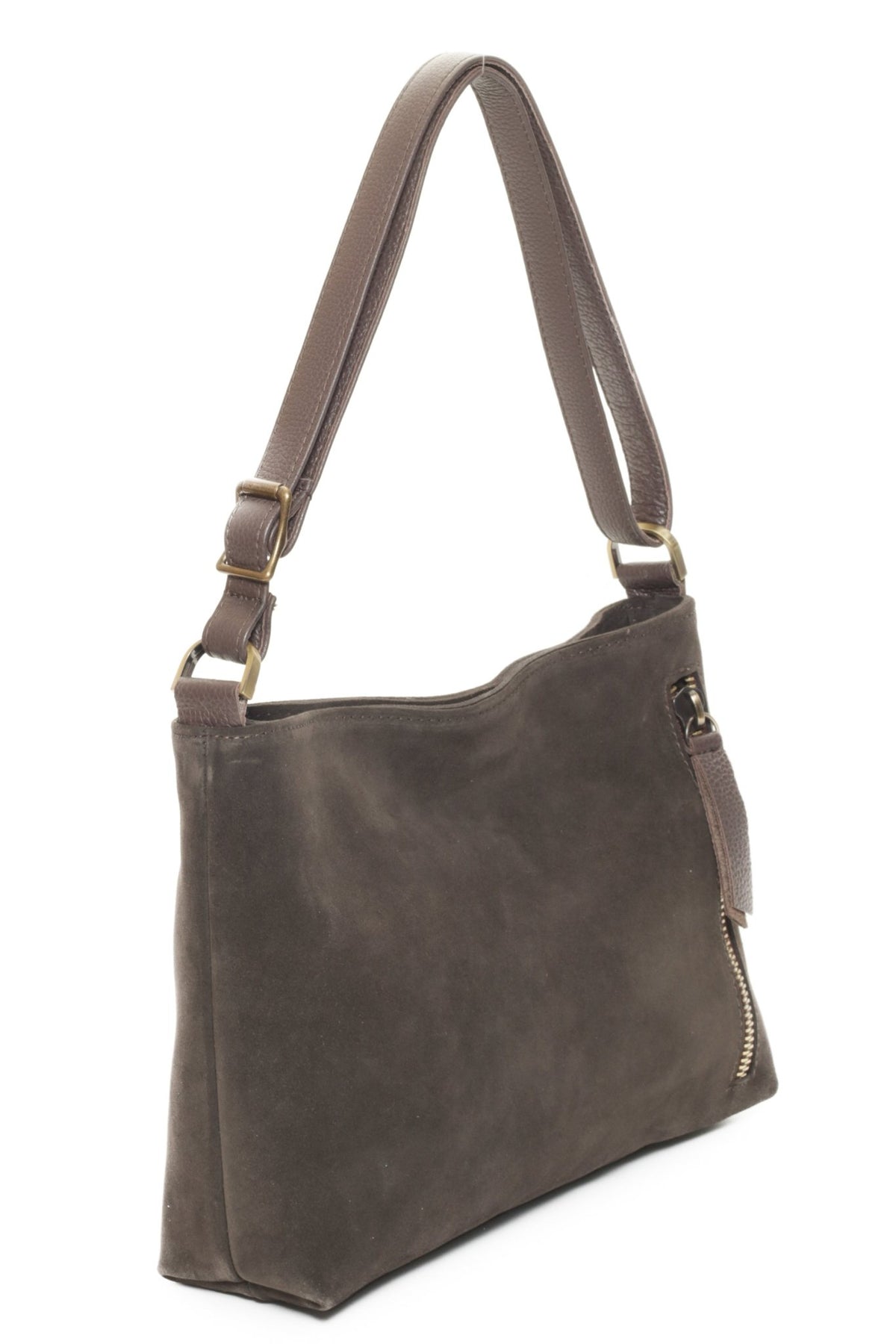 NOA Brown Suede - Carla Mancini Handbags