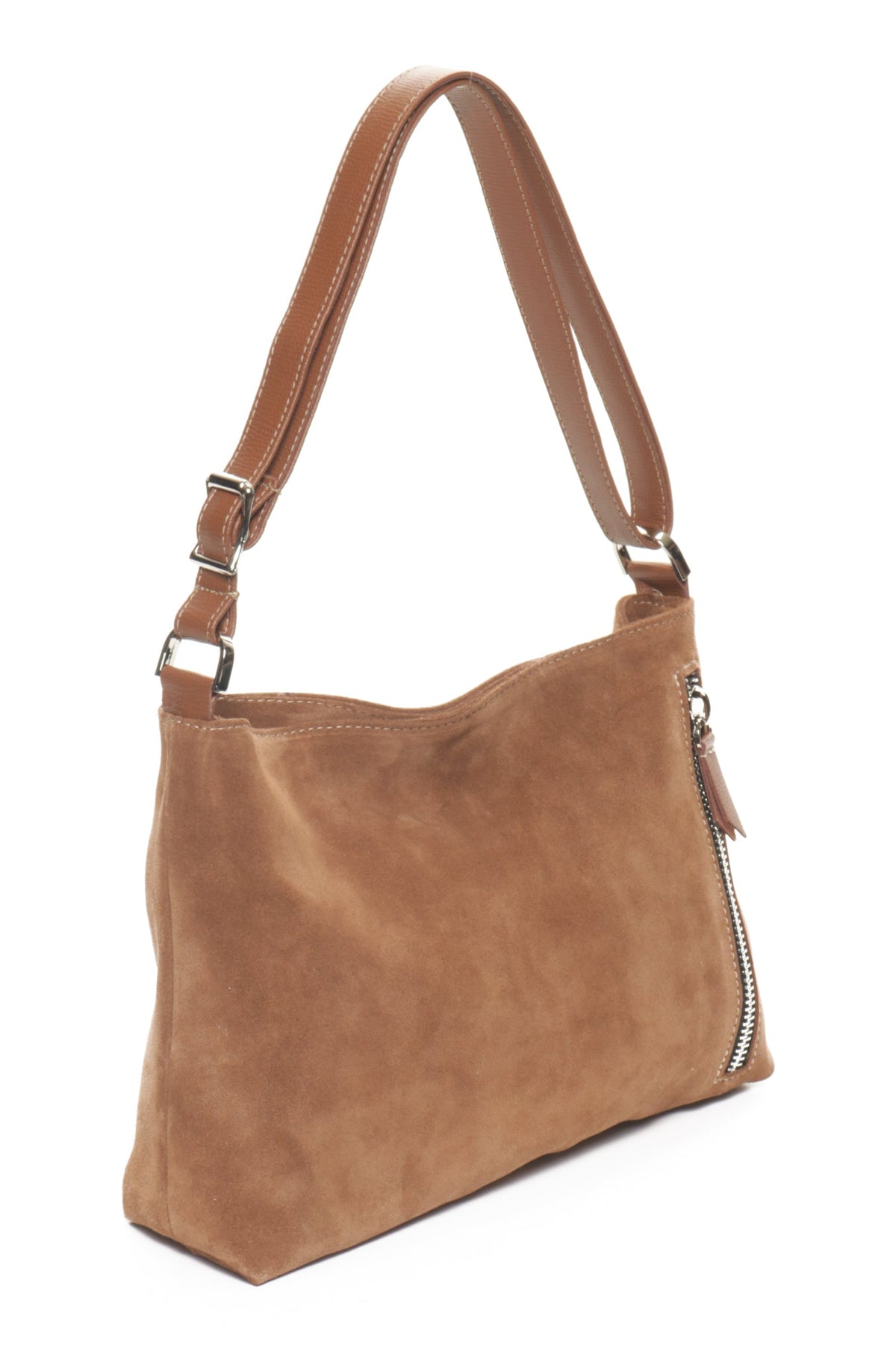 NOA Camel Suede - Carla Mancini Handbags