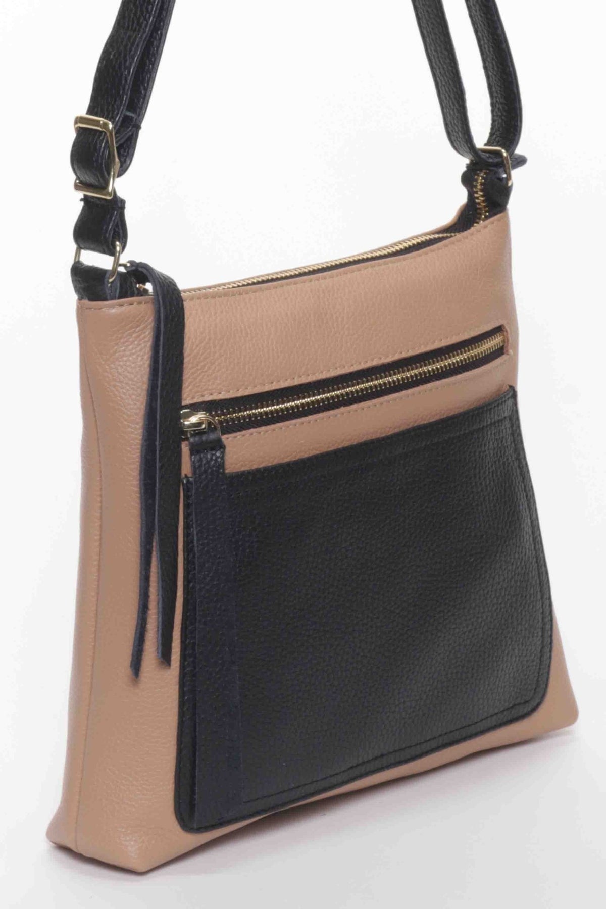 PARKER Cappuccino Black - Carla Mancini Handbags