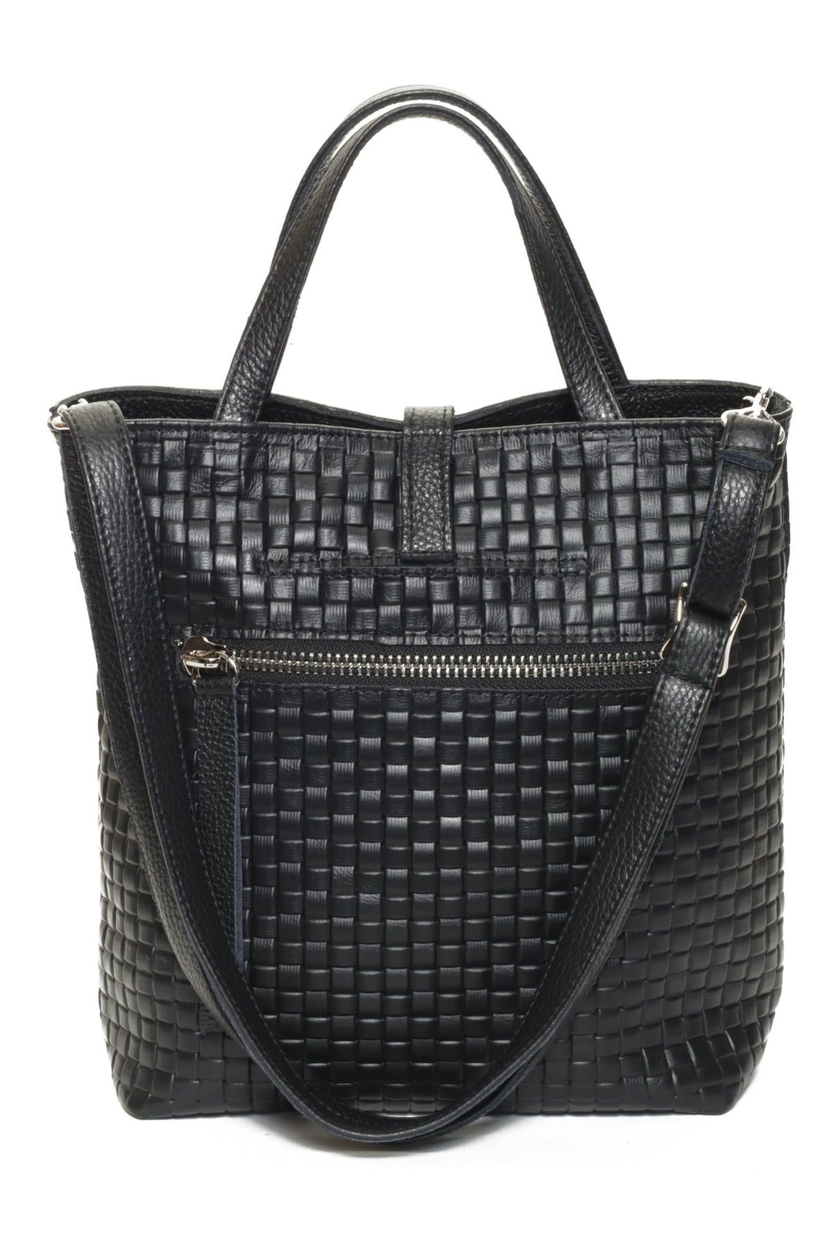 SIENNA Black Woven - Carla Mancini Handbags