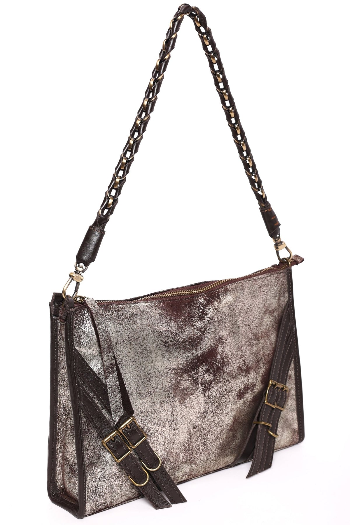 TAYLER Platinum Brown - Carla Mancini Handbags