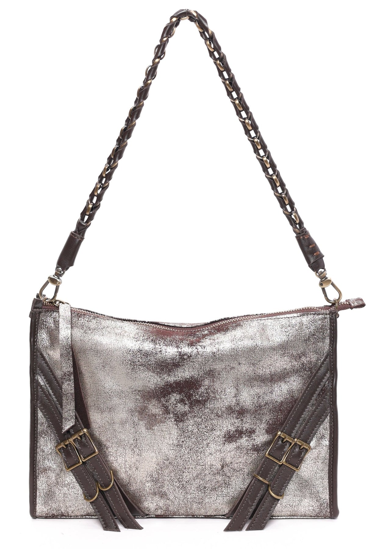 TAYLER Platinum Brown - Carla Mancini Handbags