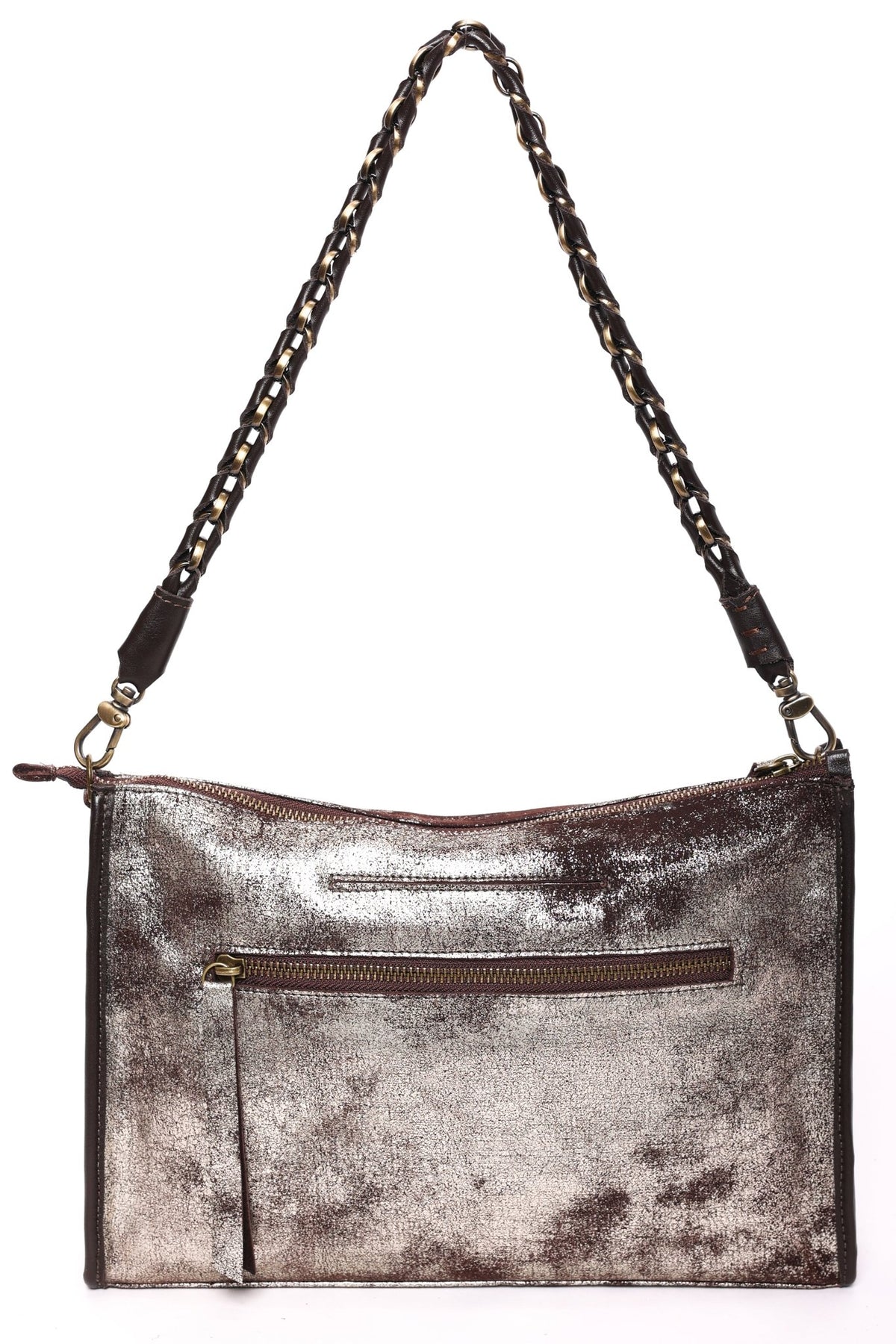 TAYLER Platinum Brown - Carla Mancini Handbags