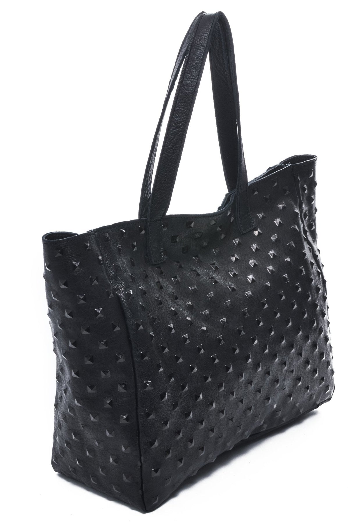 AMBER Black Studded - Carla Mancini Handbags