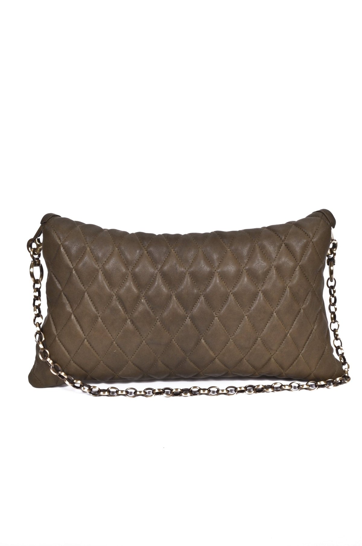CM59 Quilted Vintage Olive - Carla Mancini Handbags