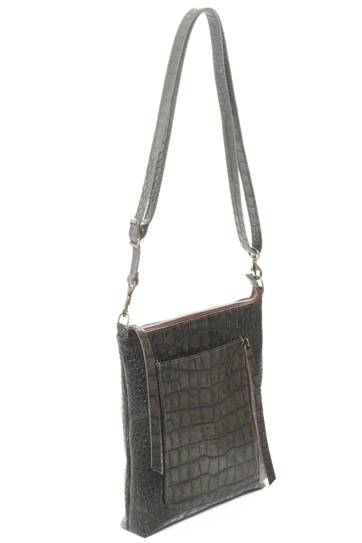 EMMA Olive Croco - Carla Mancini Handbags