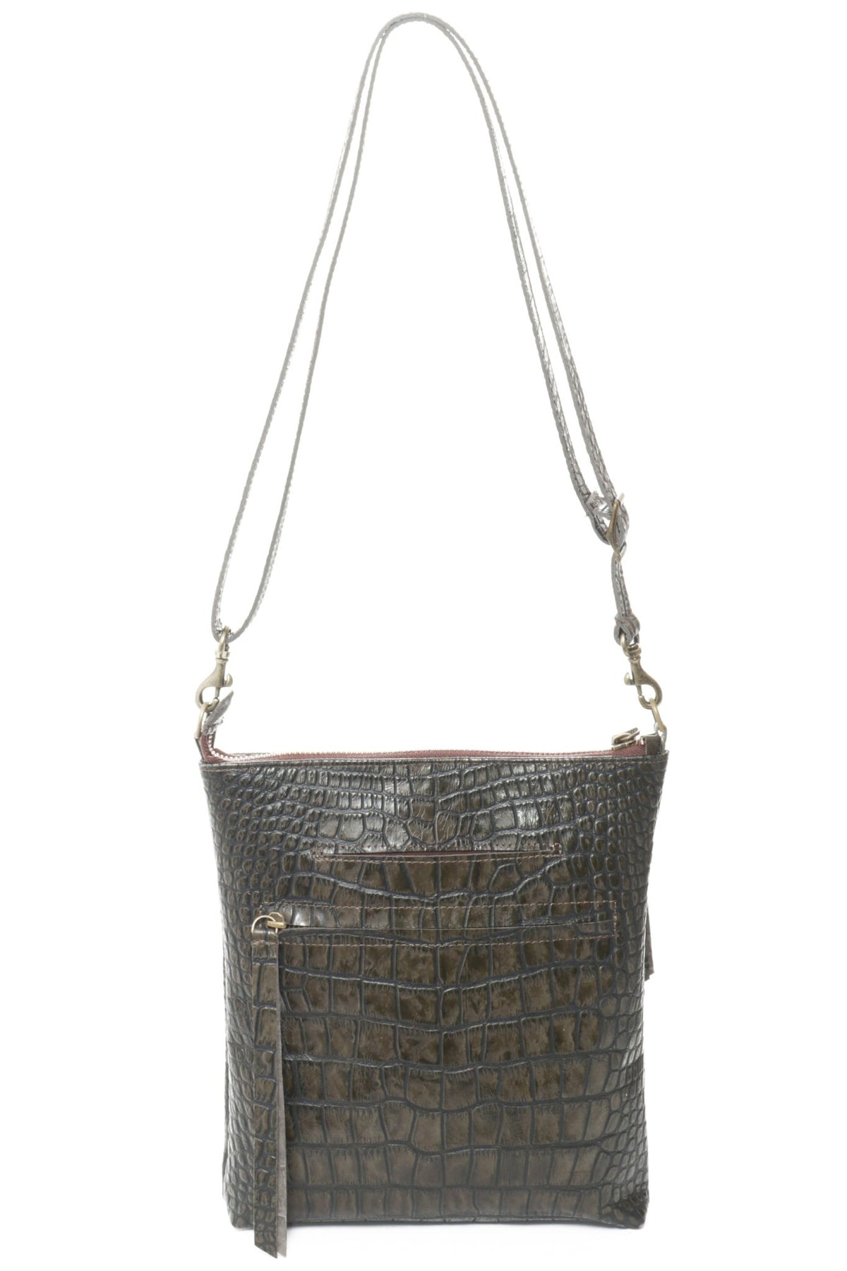 EMMA Olive Croco - Carla Mancini Handbags