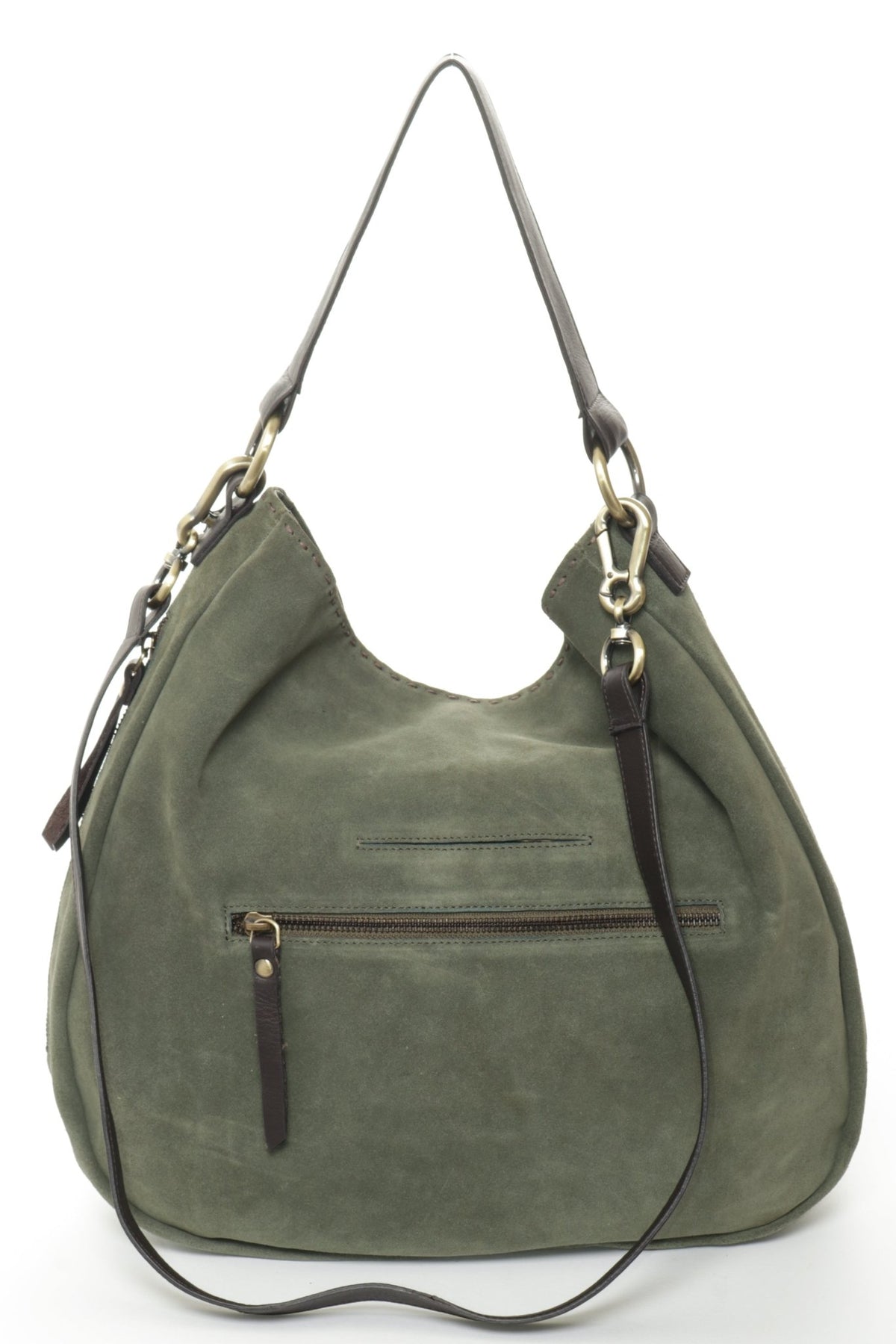 MADISON Olive Suede - Carla Mancini Handbags