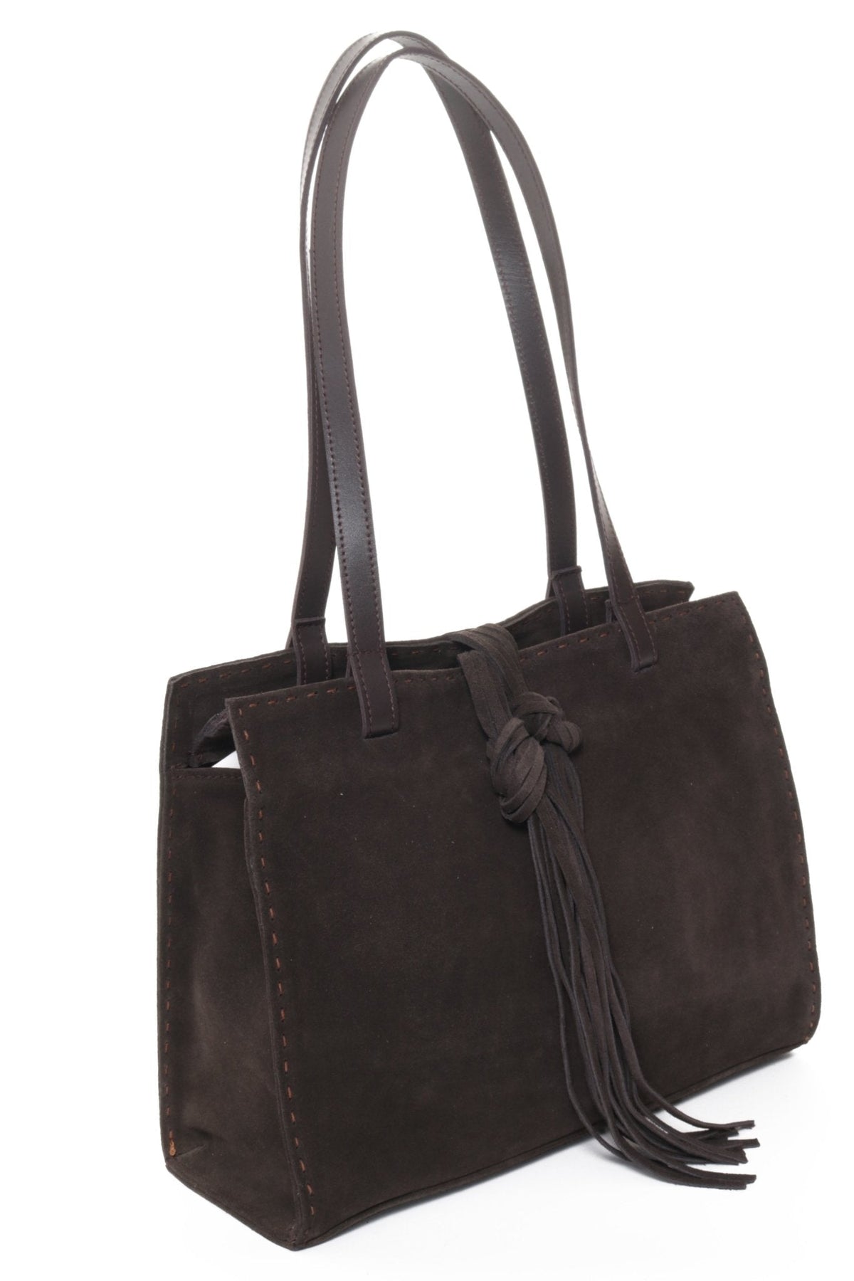 MONTEREY Brown Suede - Carla Mancini Handbags