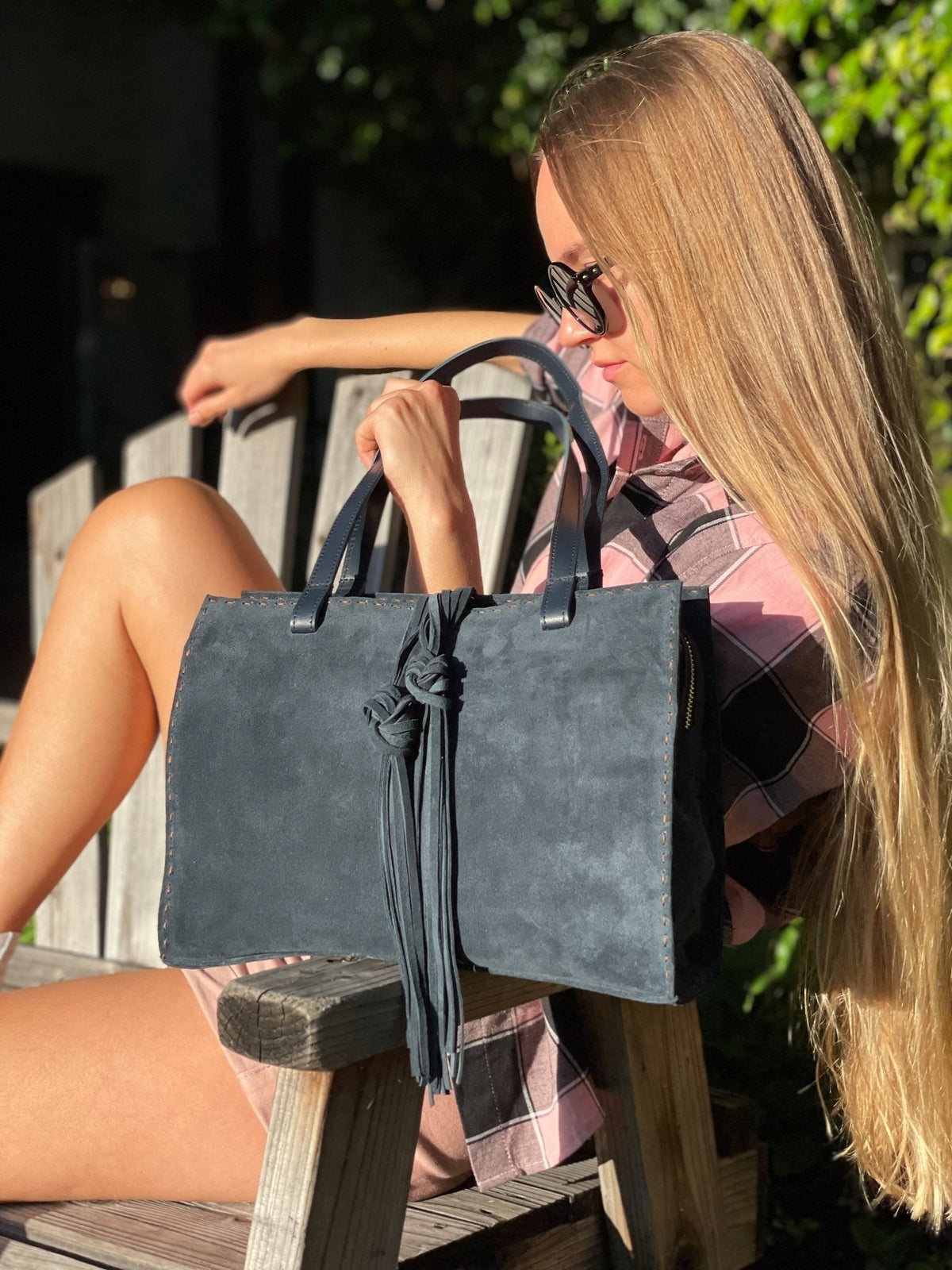 MONTEREY Brown Suede - Carla Mancini Handbags