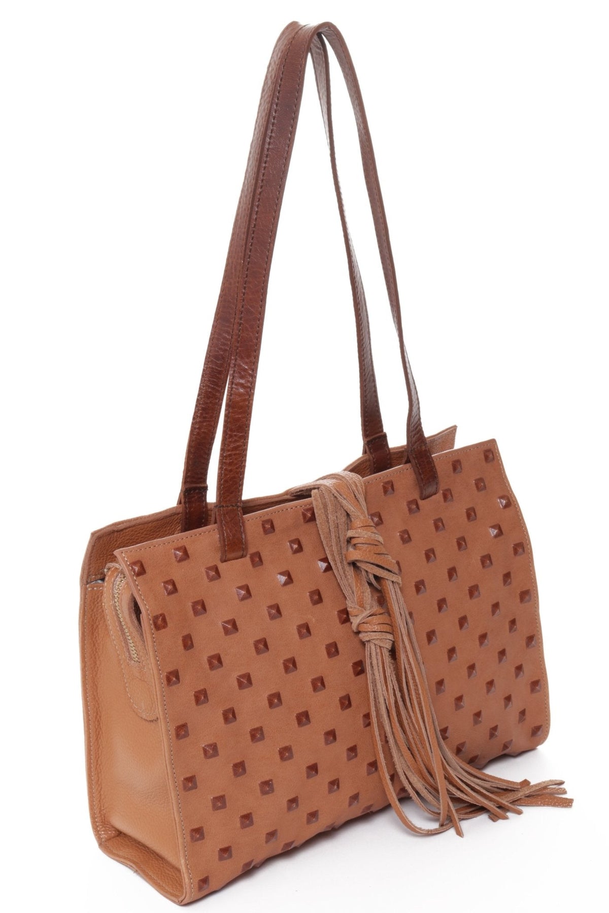 MONTEREY Tan Studs - Carla Mancini Handbags