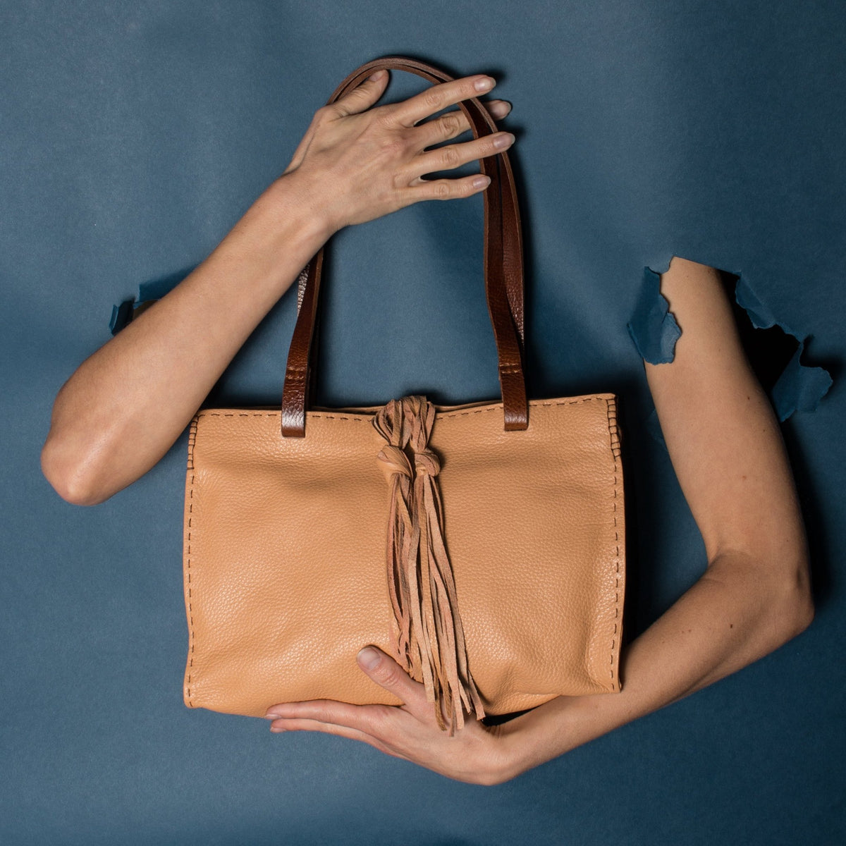 MONTEREY Taupe - Carla Mancini Handbags