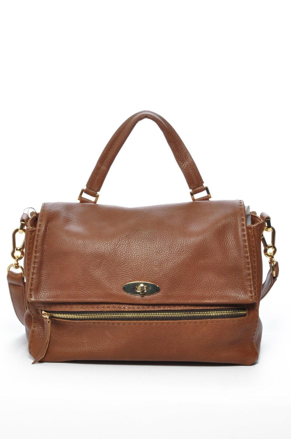 Carla Mancini Chocolate Leather offers Handbag