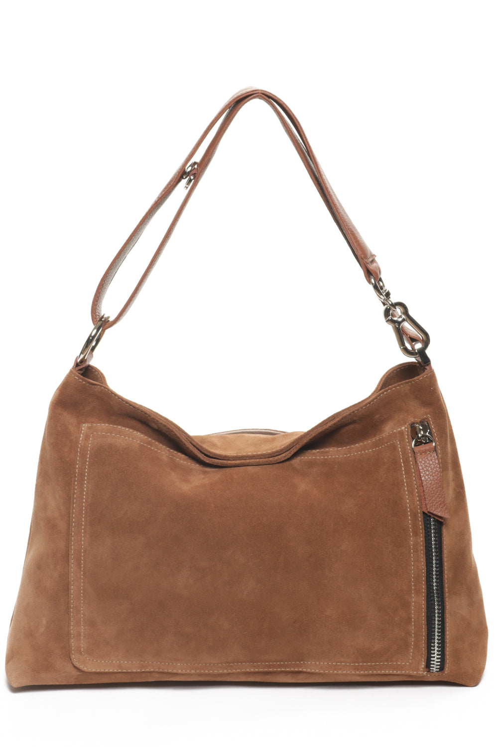 CHARLIE Camel Suede Carla Mancini Handbags