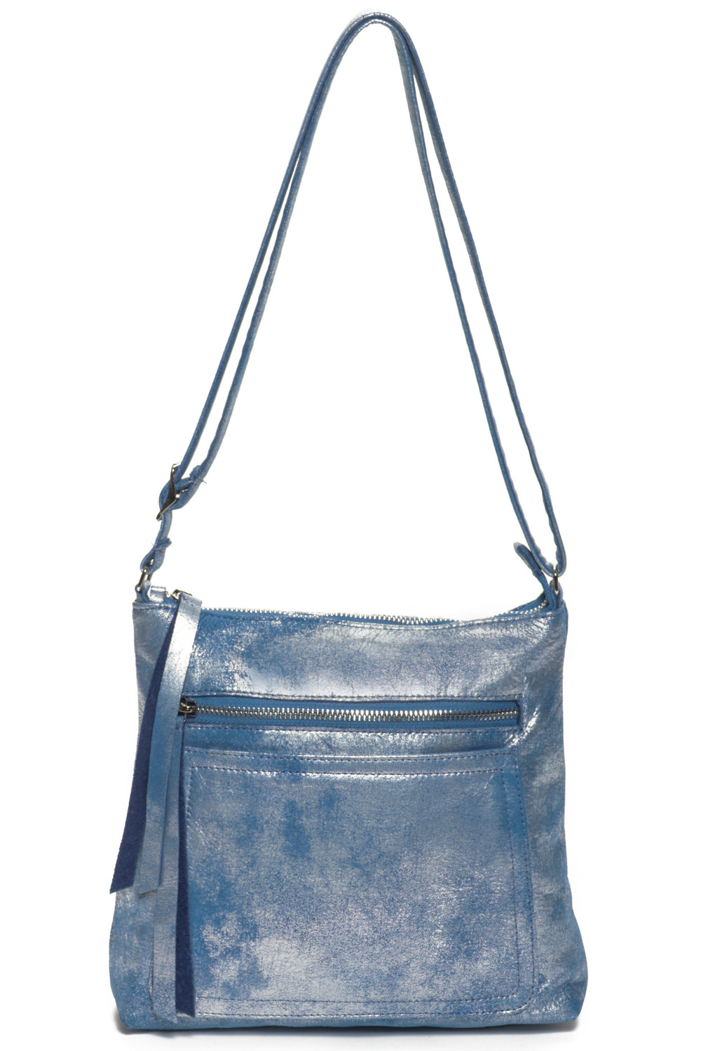 Silver blue handbags online