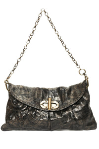 AMELIA Pewter Croco - Carla Mancini Handbags