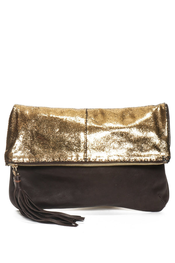 BELLA Crinkled Gold - Carla Mancini Handbags