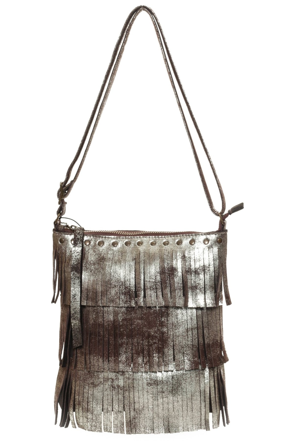 CAPRI Brown Platinum - Carla Mancini Handbags