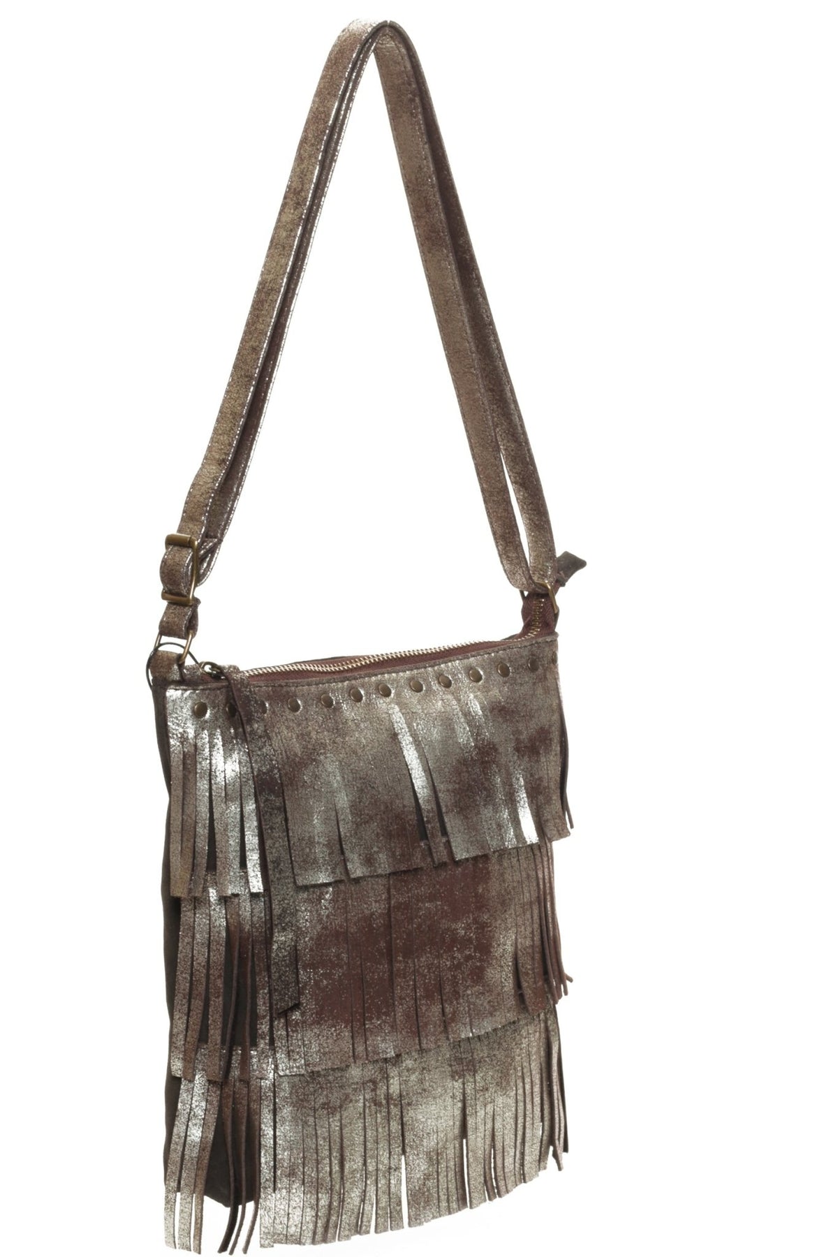 CAPRI Brown Platinum - Carla Mancini Handbags