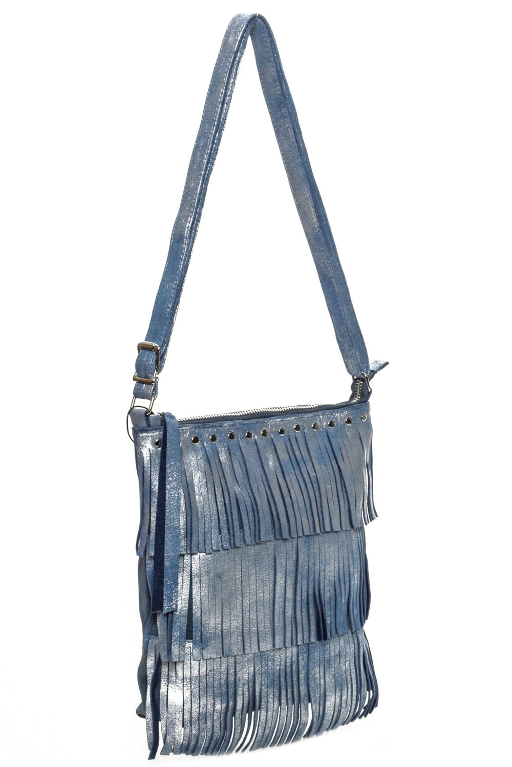 CAPRI Silver Blue - Carla Mancini Handbags