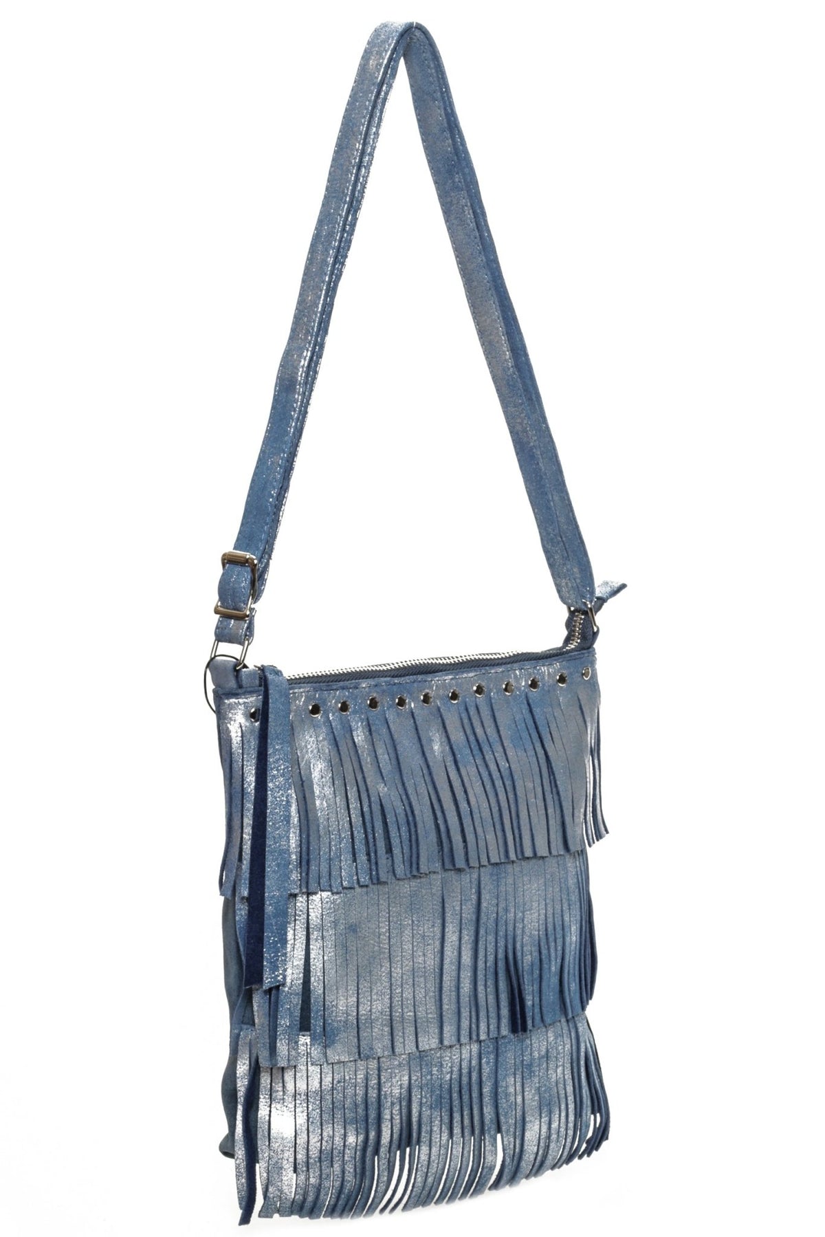 CAPRI Silver Blue - Carla Mancini Handbags