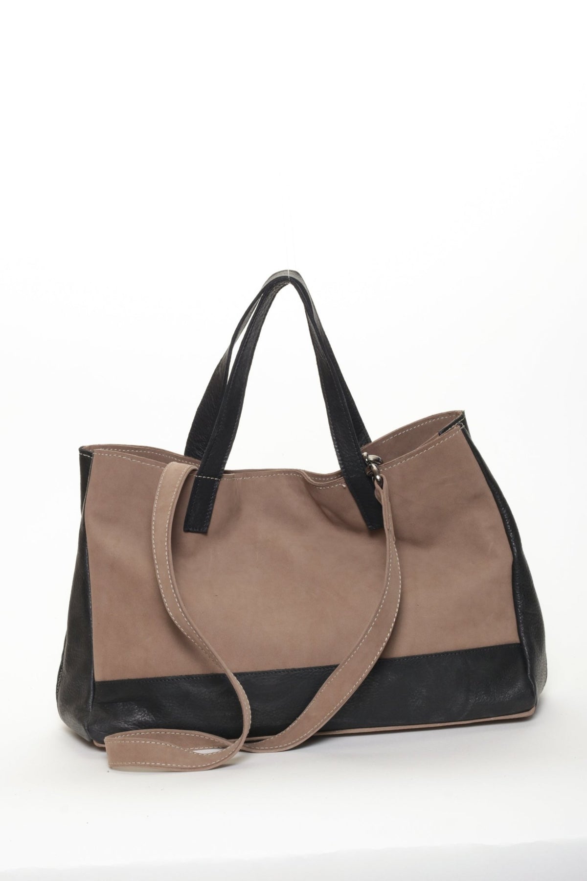 CARLTON Taupe Nubuck - Carla Mancini Handbags