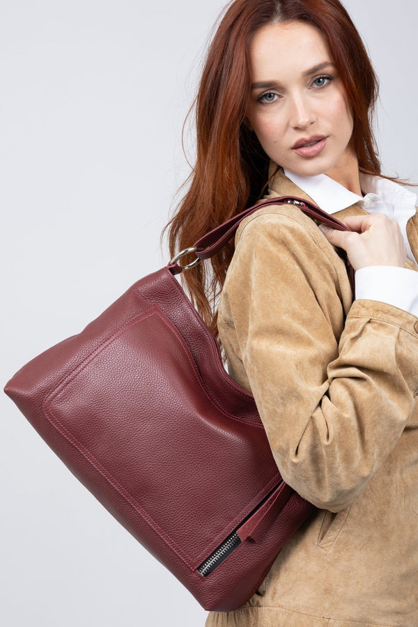 CHARLIE Merlot - Carla Mancini Handbags