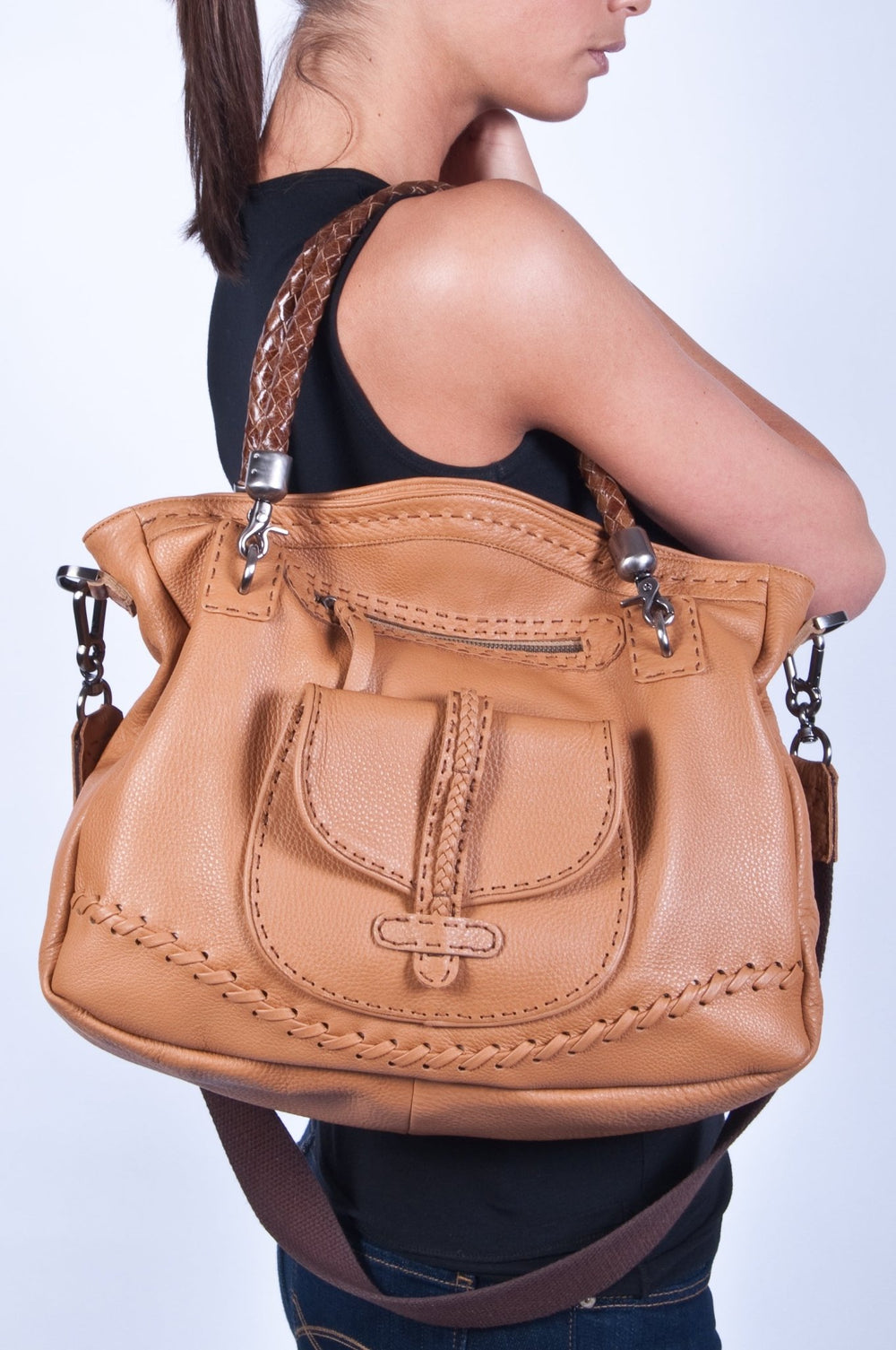 CINDY Cappuccino - Carla Mancini Handbags