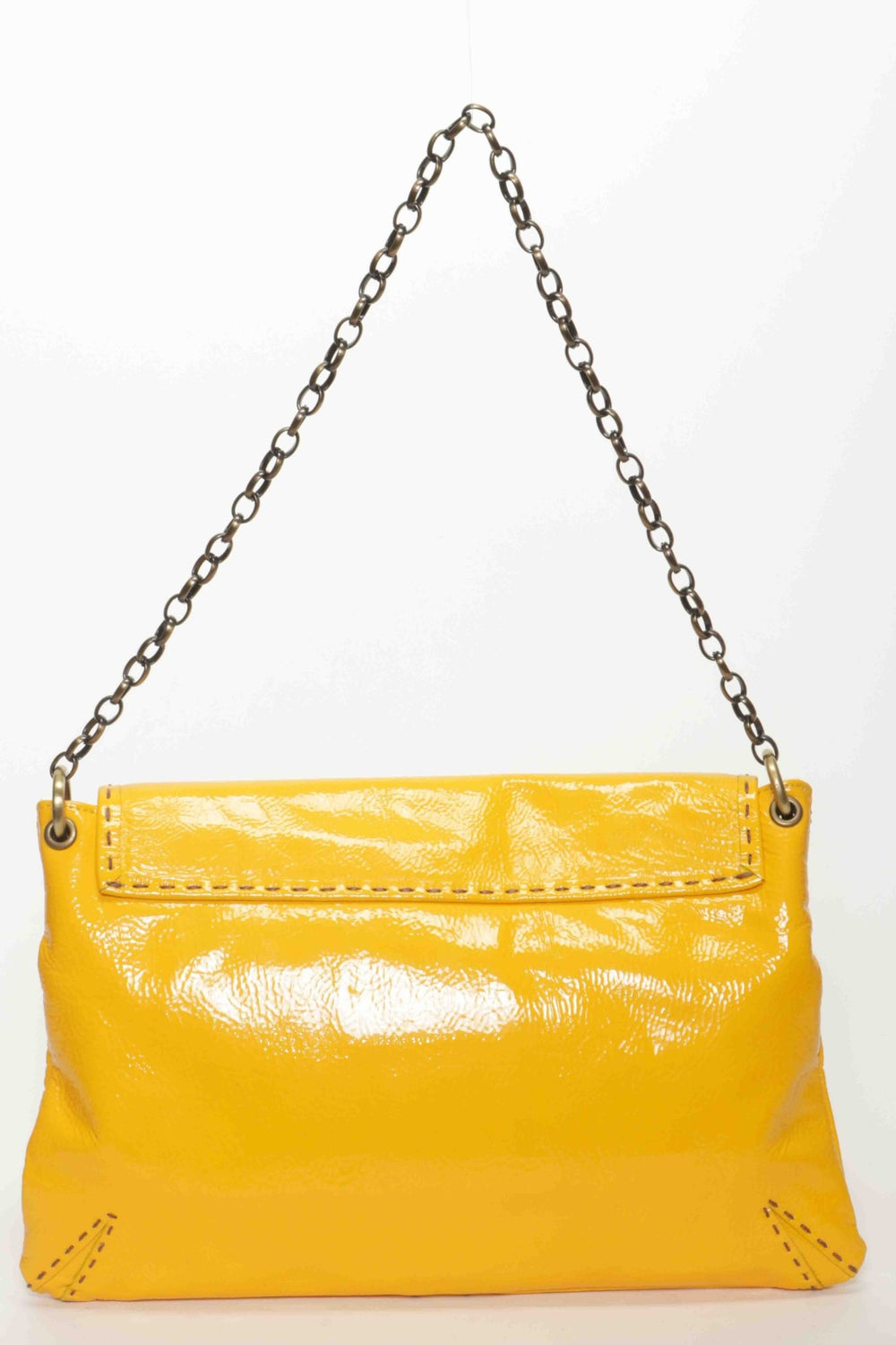 CM56 Patent Yellow - Carla Mancini Handbags