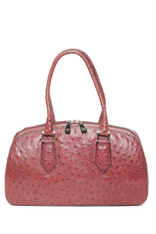 CM68 Purple Ostrich - Carla Mancini Handbags