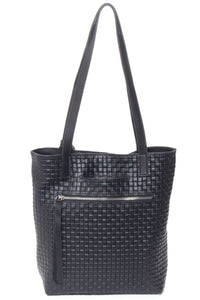 DUSTIN Black Woven - Carla Mancini Handbags