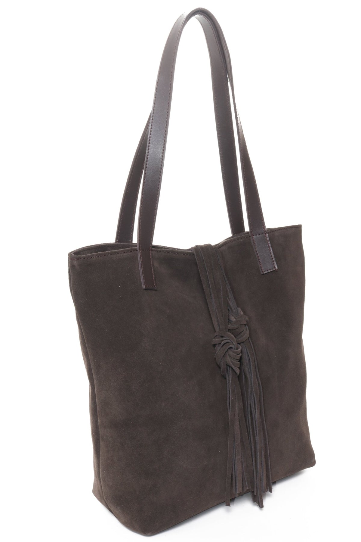 DUSTIN Brown Suede - Carla Mancini Handbags