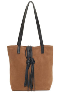 DUSTIN Camel Suede - Carla Mancini Handbags