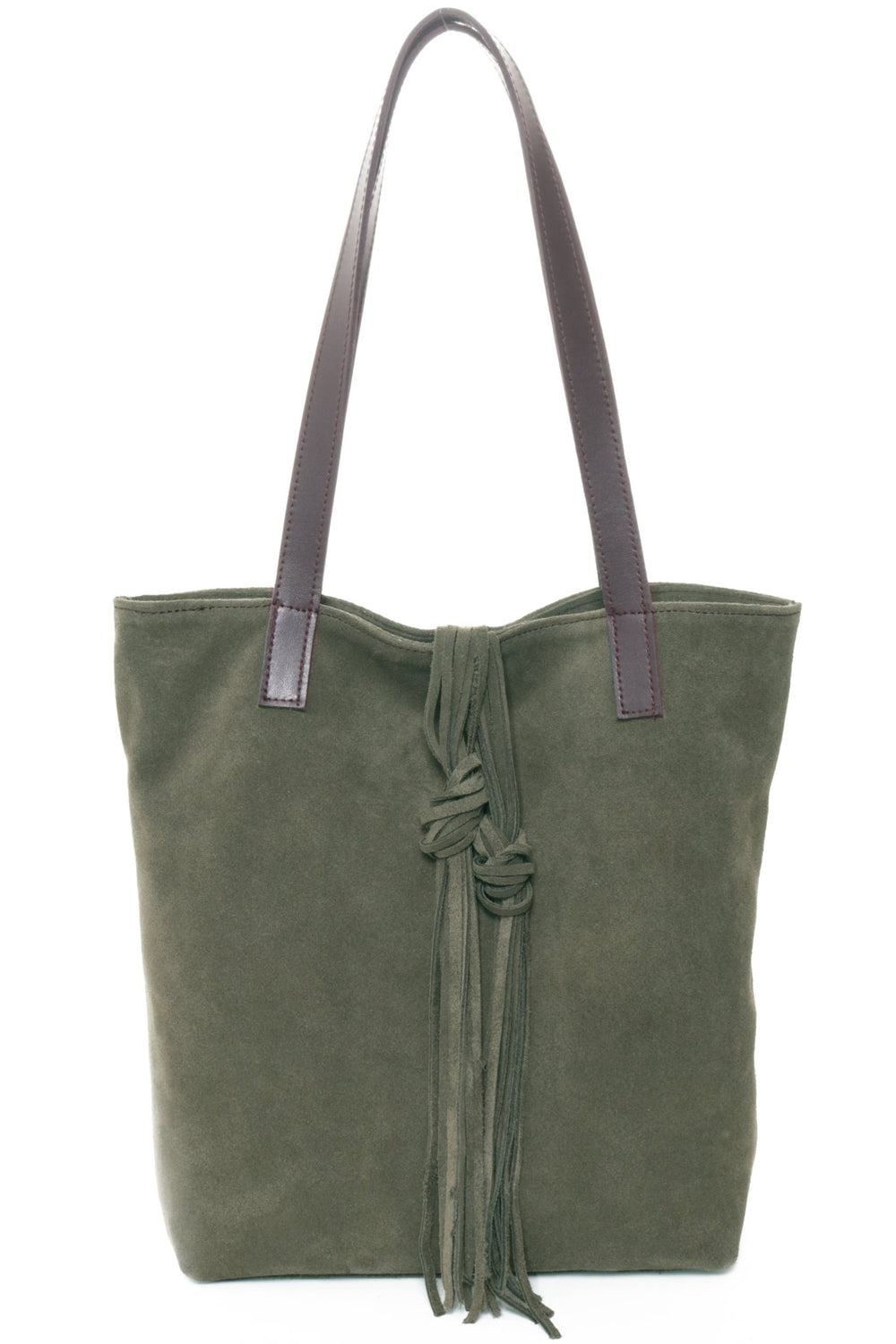 DUSTIN Olive Suede - Carla Mancini Handbags
