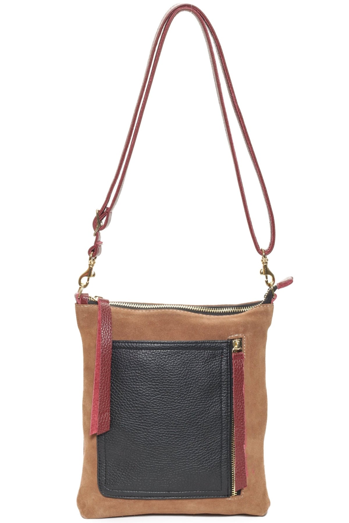 EMMA Camel Suede - Carla Mancini Handbags