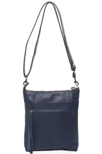 EMMA Navy Pitone - Carla Mancini Handbags